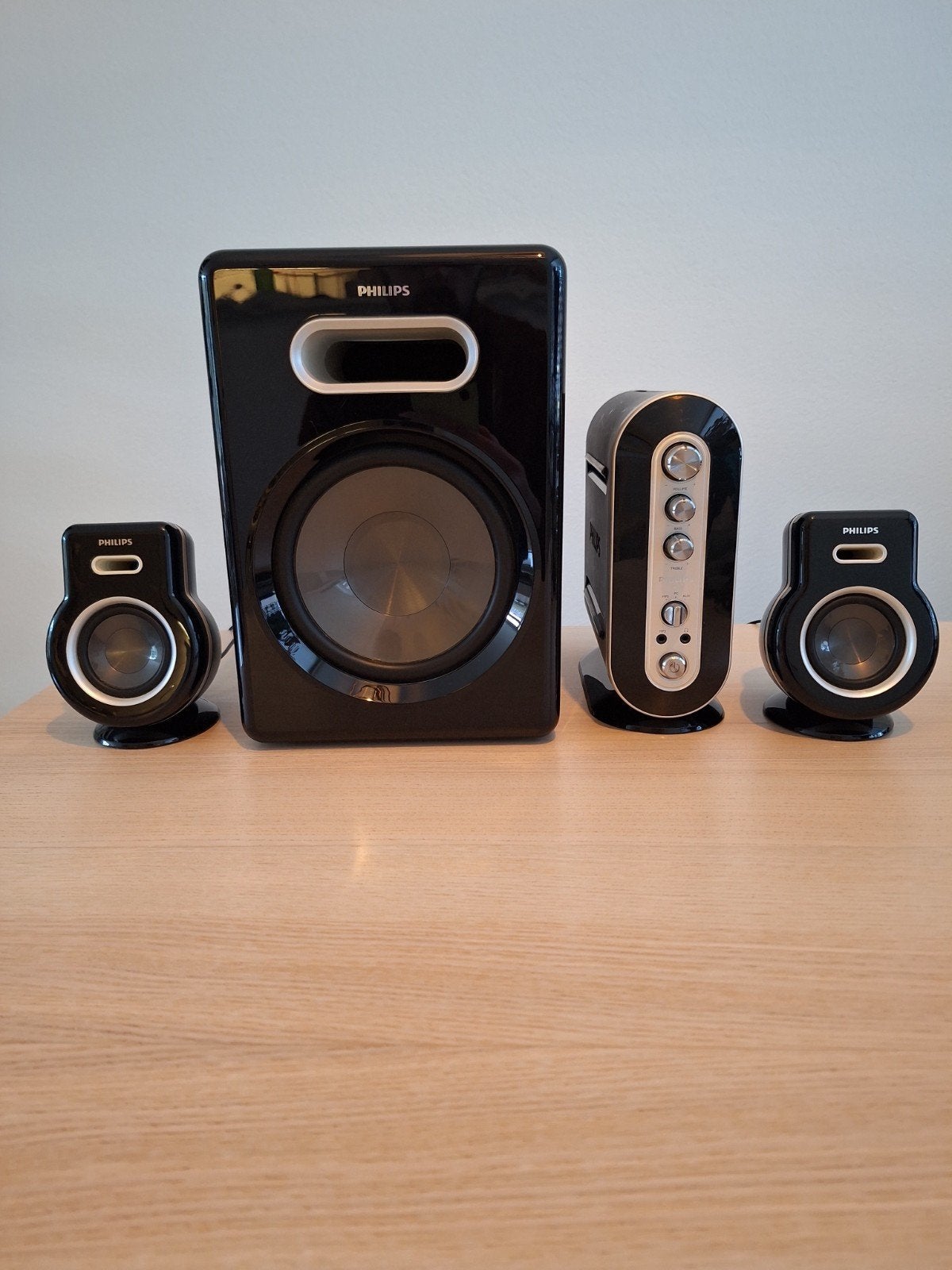 Philips 2.1 Speakerset met Subwoofer, Philips, Gebruikt, Speakerset, Ophalen of Verzenden