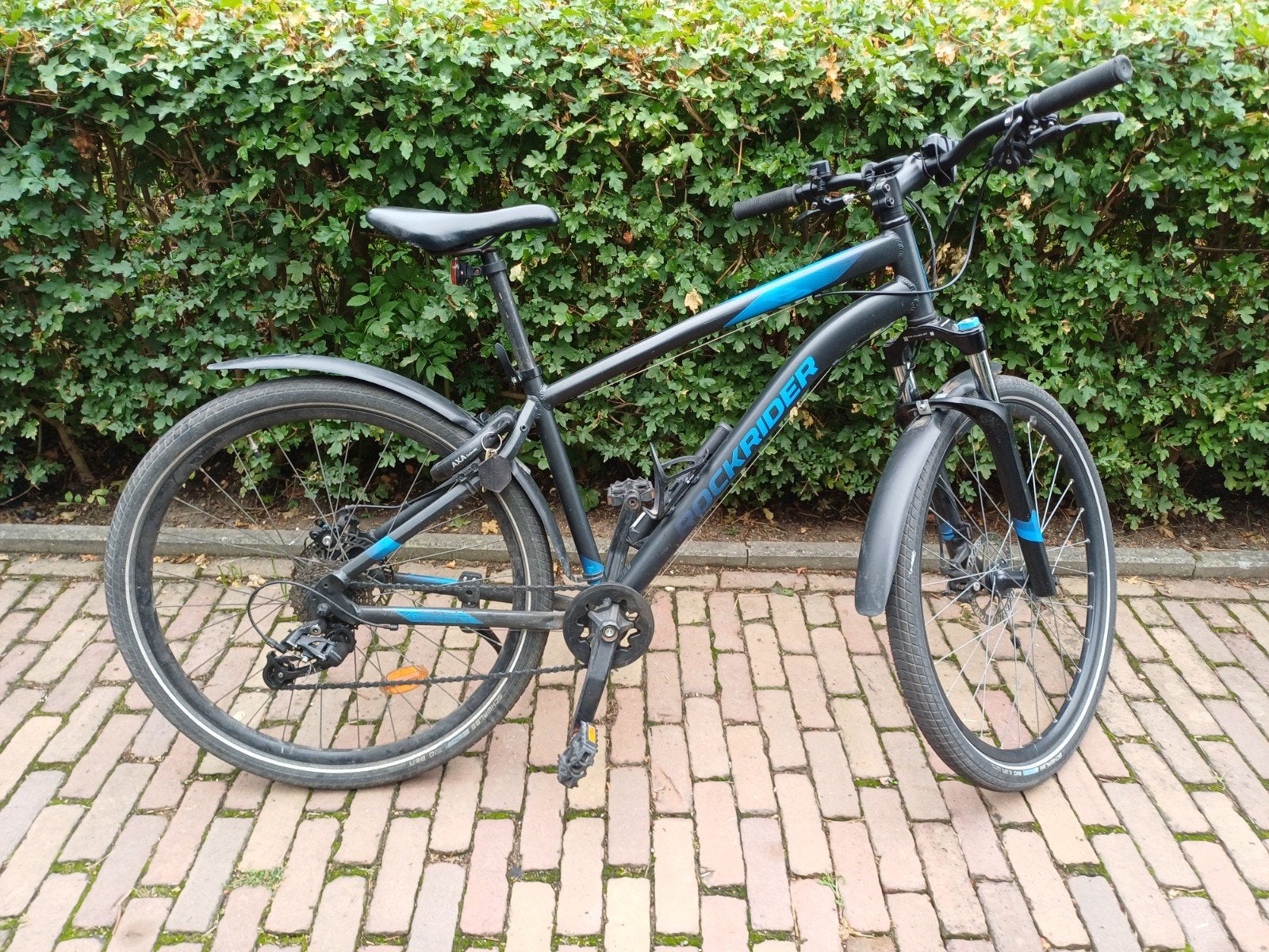 Rockrider mountainbike, Gebruikt, Versnellingen, Schijfrem, Ophalen
