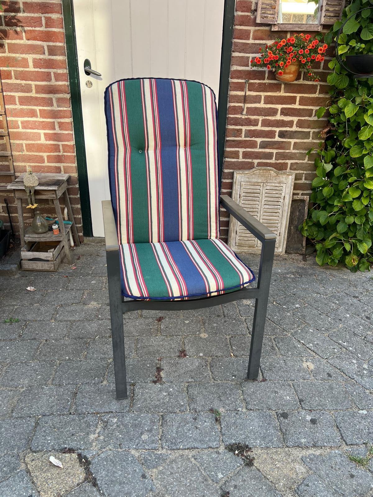 Set Tuinstoel kussens, Tuin en Terras, Tuinmeubel-accessoires, Ophalen, Gebruikt