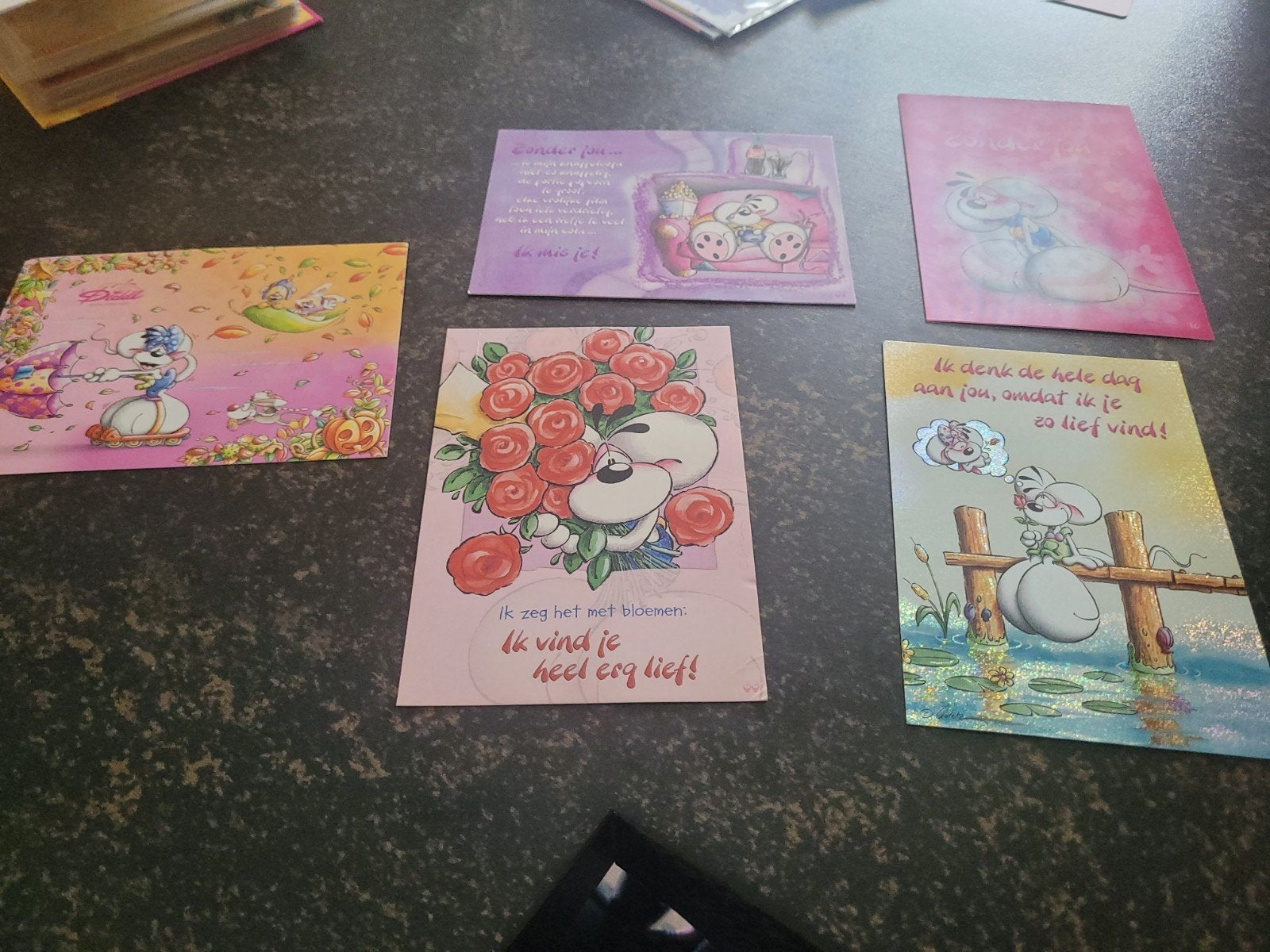 Diddl kaarten, Verzamelen, Ophalen of Verzenden, Zo goed als nieuw, Papier, Kaart of Schrift