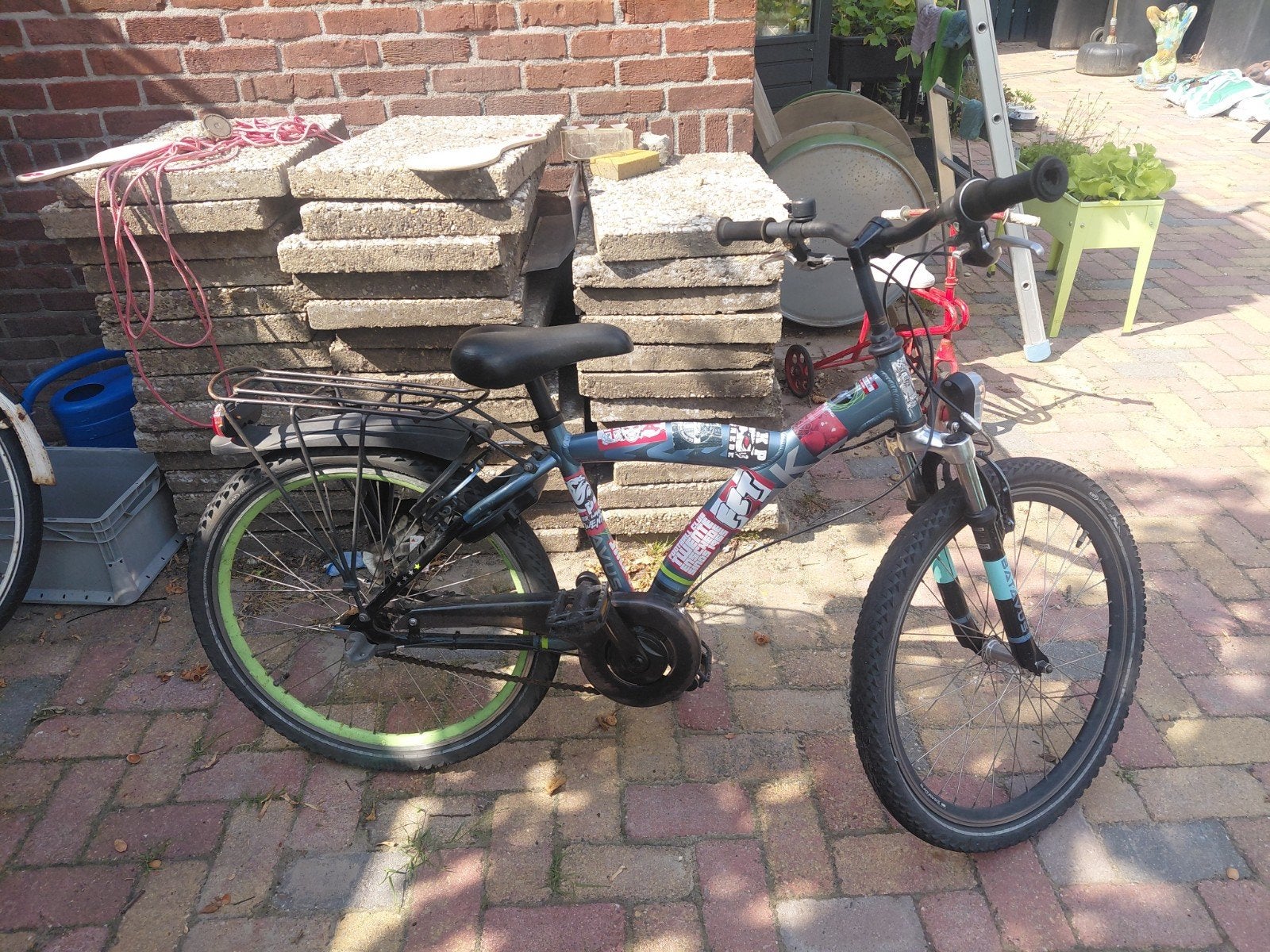 Stoere kinderfiets met versnellingen en vering 24inch, Gebruikt, Heren, Ophalen, Overige merken