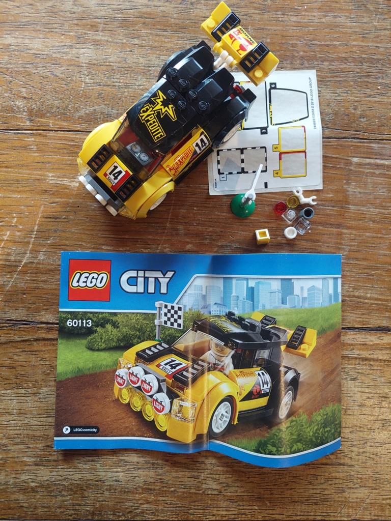 LEGO City Rallywagen 60113 met instructies, City, Lego, Ophalen of Verzenden, Zo goed als nieuw