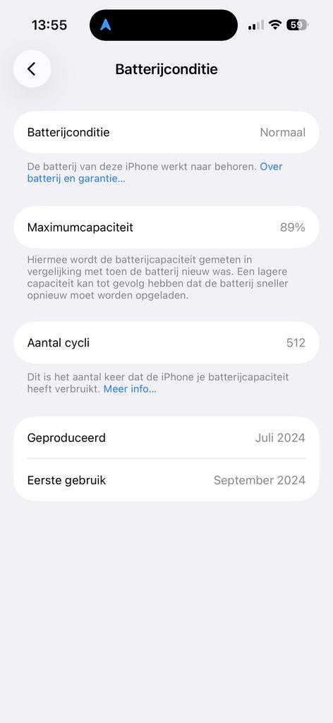 Zwarte iPhone 16 256GB, Zwart, IPhone 16, Zo goed als nieuw, Zonder simlock