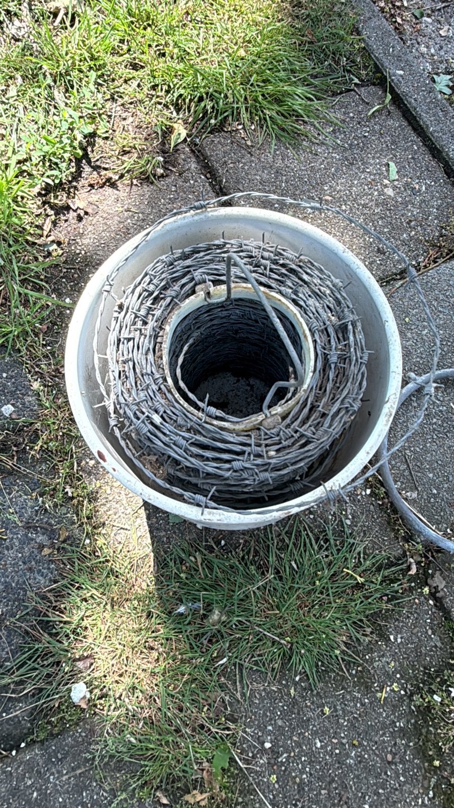 Prikkeldraad op rol, Tuin en Terras, Ophalen, Zo goed als nieuw, Prikkeldraad