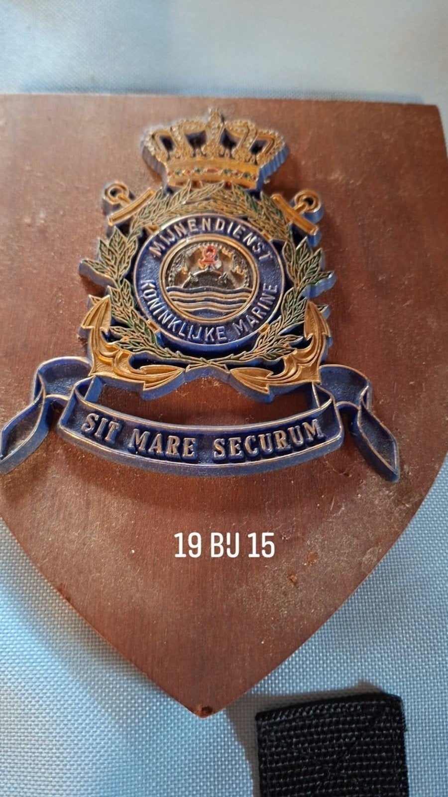 Mijnendienst Koninklijke Marine Plaquette, Ophalen of Verzenden