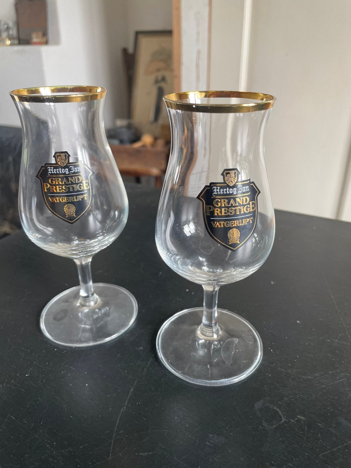 Hertog jan grand prestige proefglazen, Verzamelen, Ophalen of Verzenden, Zo goed als nieuw, Bierglas