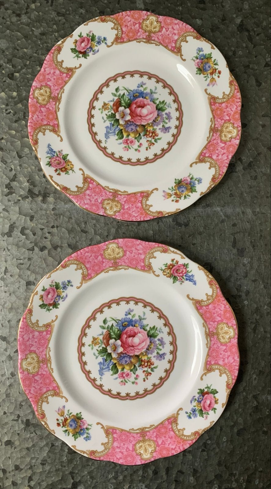 Royal Albert Lady Carlyle Ontbijtborden  - Set van 2, Ophalen of Verzenden
