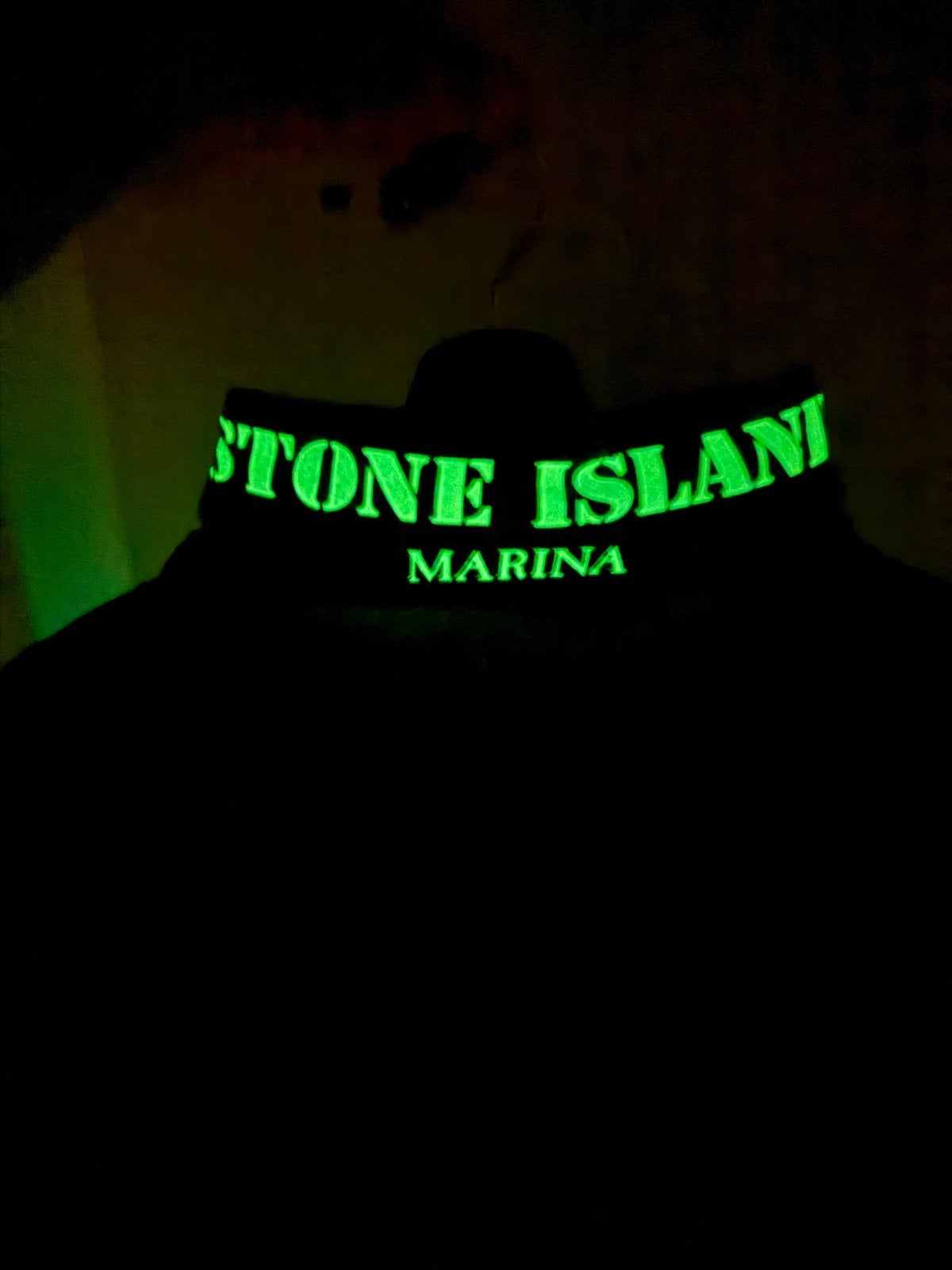 Stone Island Marina Glow in the Dark Jas XXL, Ophalen of Verzenden, Gedragen, Overige maten, Zwart