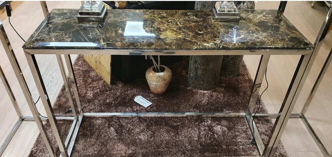 Colmore 3-delige set met marmer blad, Luxe, Modern, Klassiek, Metaal of Aluminium, Colmore, Onbekend