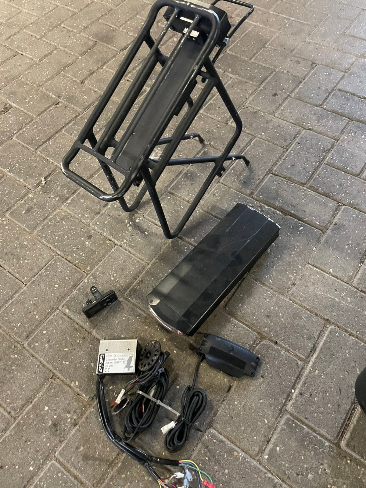 Azor static display, accu, rack, Fietsen en Brommers, Ophalen, Zo goed als nieuw