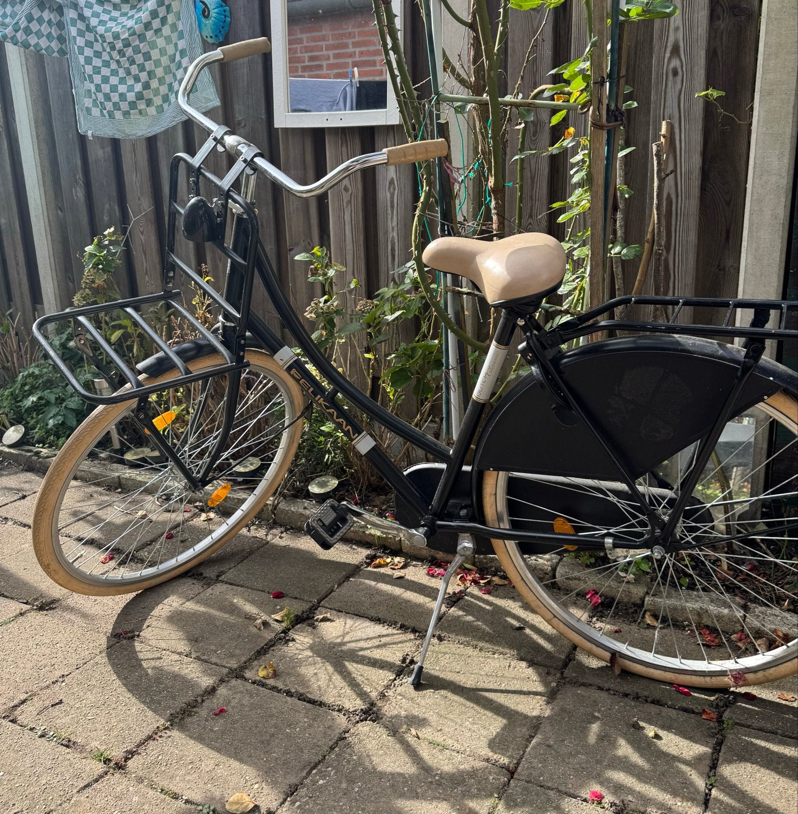 Pelikaan Classic Damesfiets met voordrager, Overige merken, Terugtraprem, Ophalen of Verzenden, 53 tot 56 cm