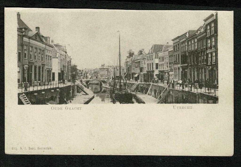 Utrecht : Oude Gracht - ca. 1890, Verzamelen, Verzenden, Voor 1920, Ongelopen, Utrecht