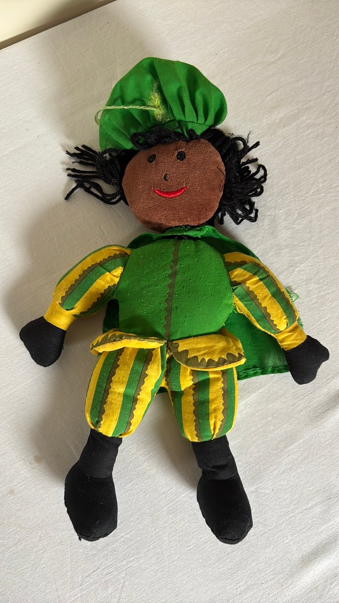 Knuffel Pietje 37 cm, Diversen, Sinterklaas, Ophalen of Verzenden, Gebruikt
