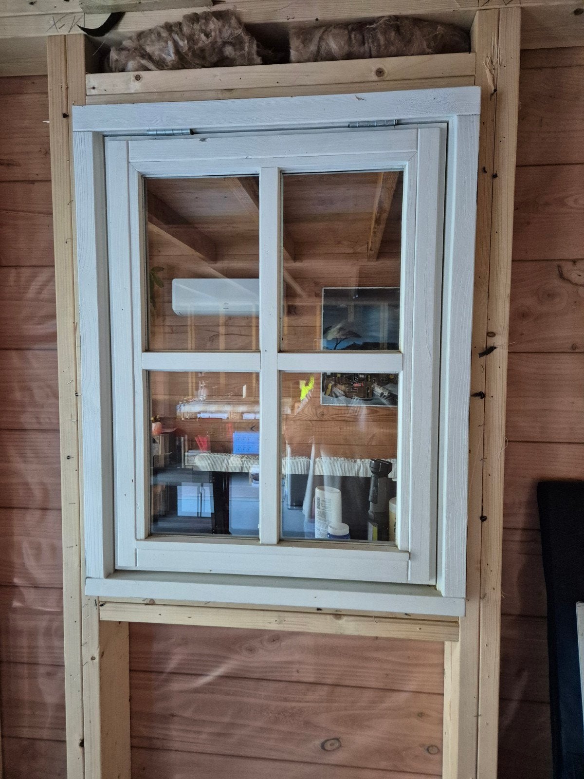 Gebruikt Gevelraam met Dubbelglas - 80x60 cm, Doe-het-zelf en Verbouw, Ophalen, Gevelraam of Ruit, Gebruikt, Minder dan 80 cm