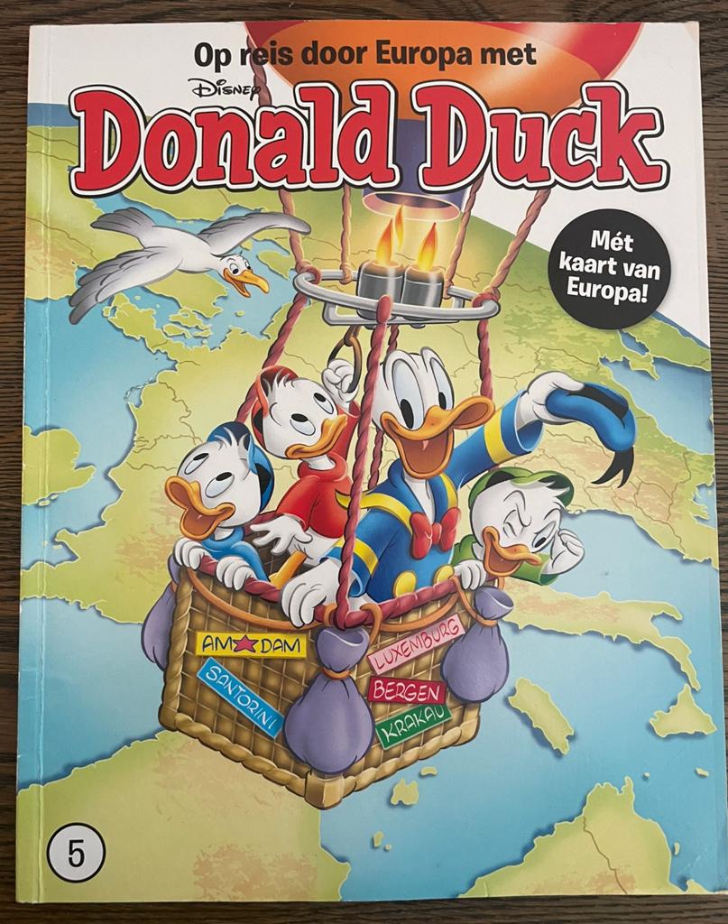 Donald Duck Op reis door Europa, Boeken, Eén stripboek, Ophalen, Nieuw
