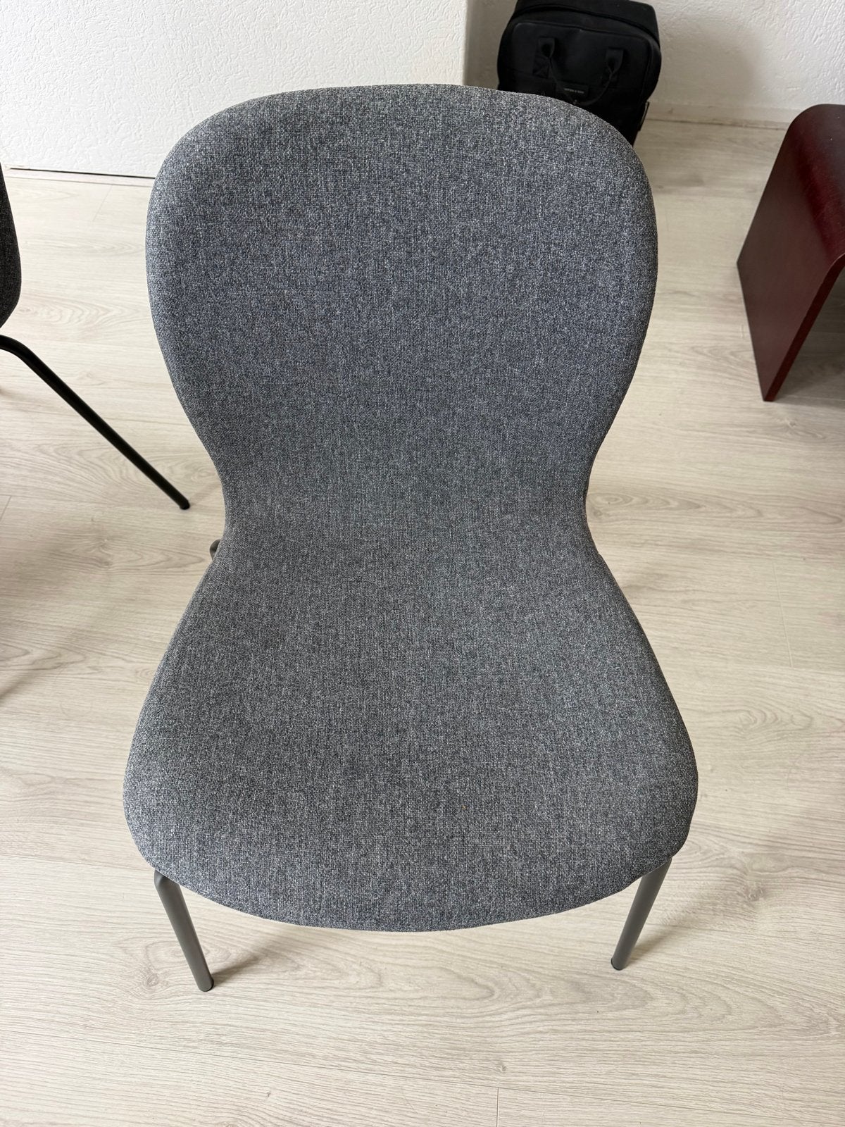 4 Karlpetter stoelen IKEA nieuwstaat grijs, Ophalen of Verzenden, Zo goed als nieuw, Vier, Stof