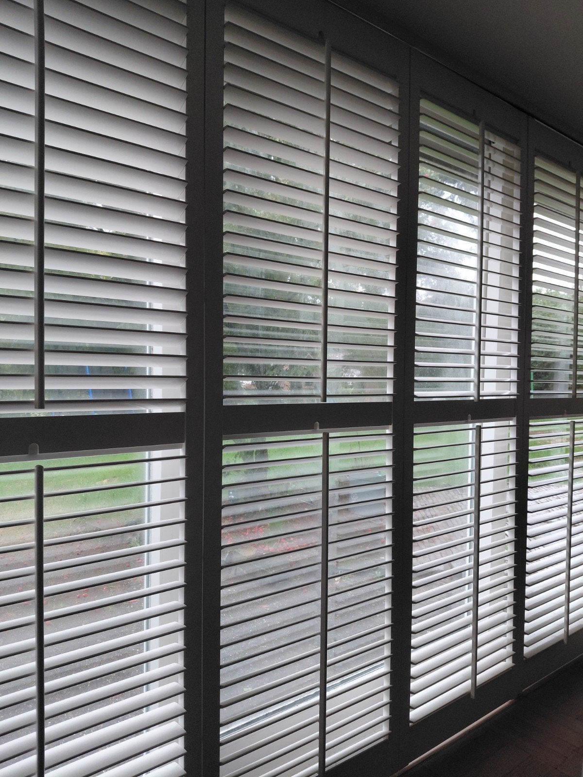 3 paar houten shutters wit, Ophalen, Wit