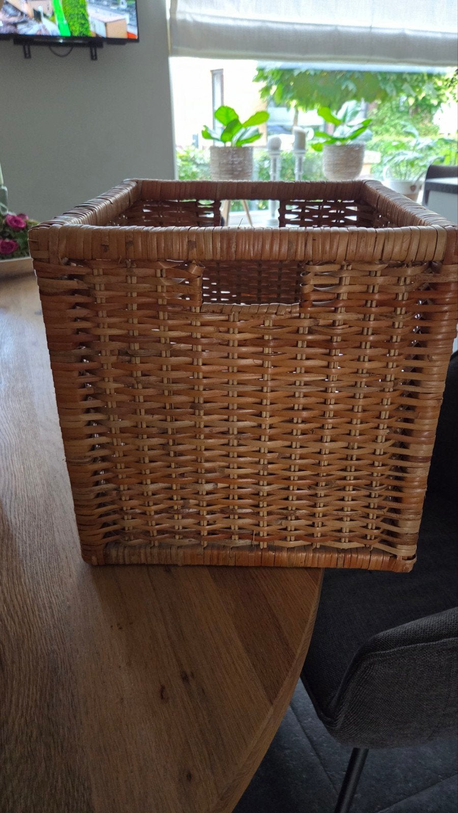 4 Ikea Rotan opbergmanden 32x34x32cm, Huis en Inrichting, Woonaccessoires | Schalen en Manden, Ophalen, Zo goed als nieuw, Rechthoekig