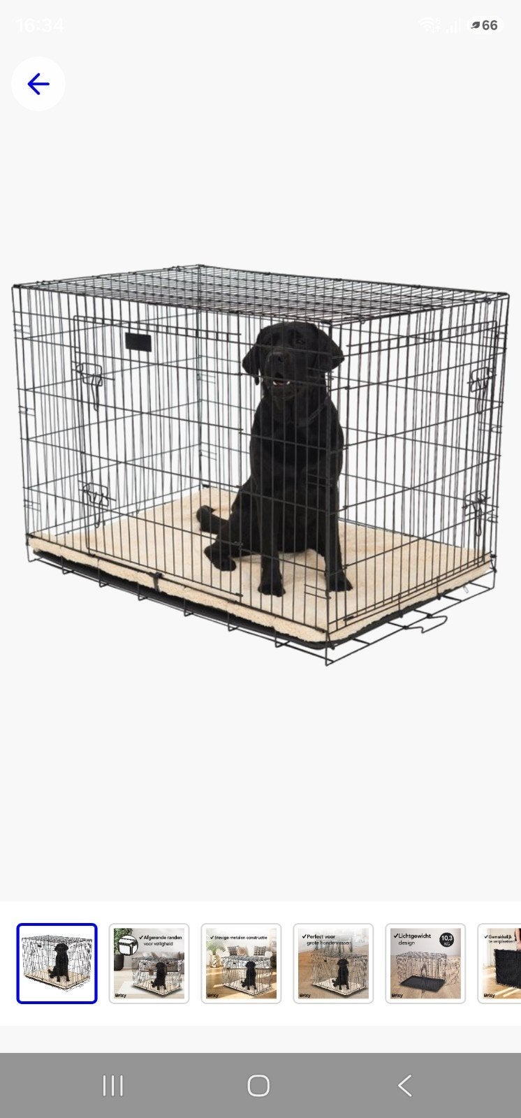 Honden bench opvouwbaar 91 x 58 x 65, Ophalen, Zo goed als nieuw