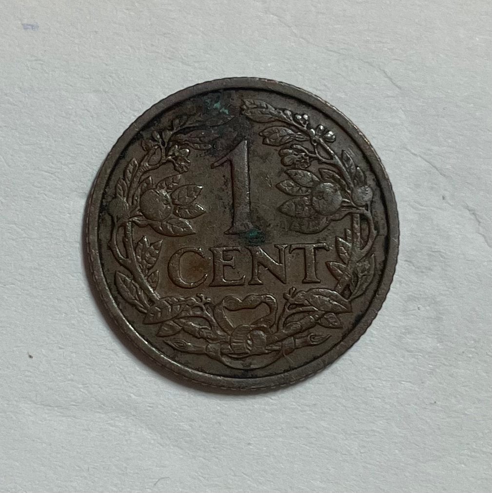 1 cent Nederland 1937, Postzegels en Munten, Munten | Nederland, Ophalen of Verzenden, Koningin Wilhelmina