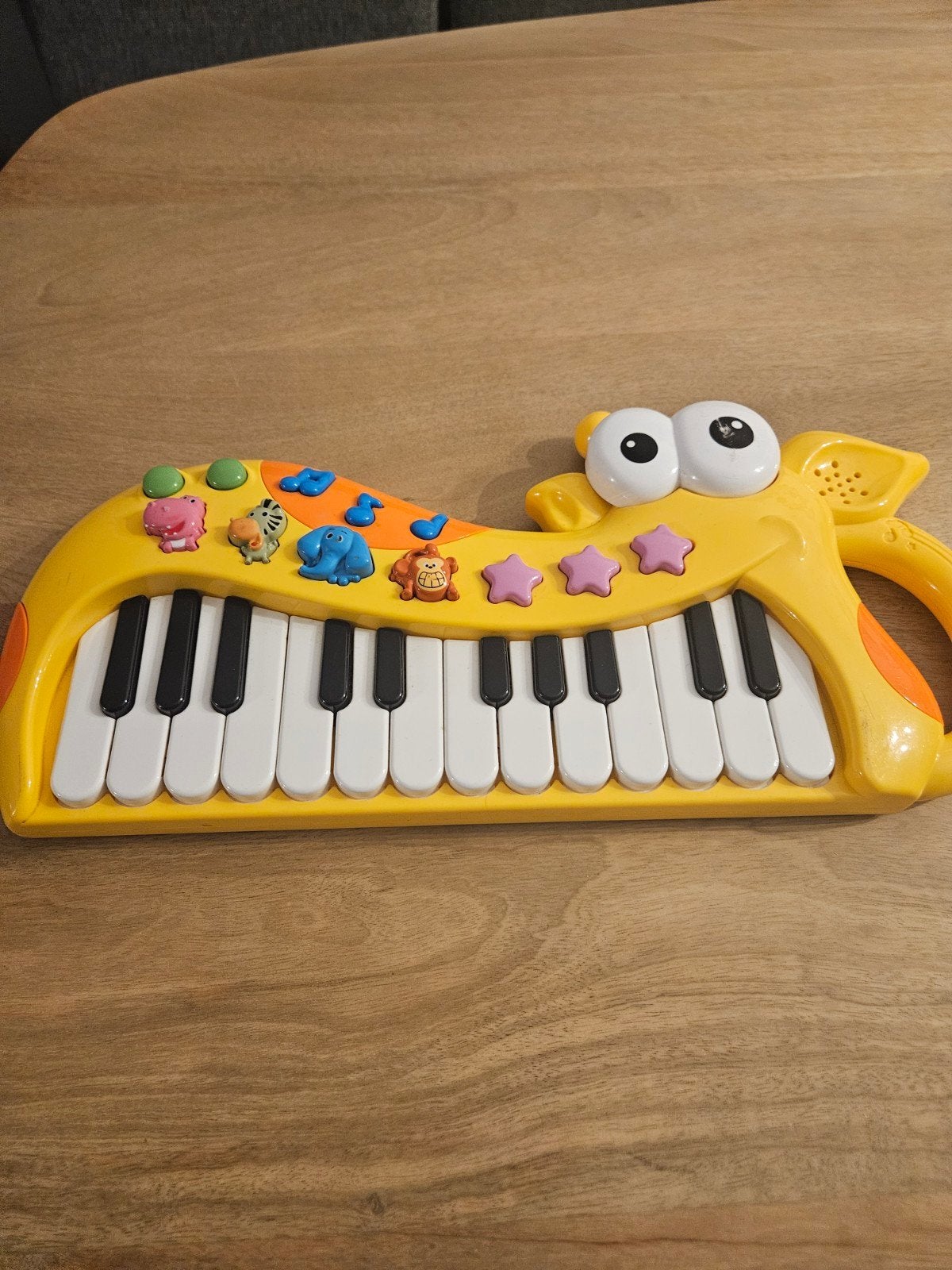 Leuk geel kinder keyboard met dierengeluiden, Ophalen of Verzenden, Gebruikt, Overige typen, Met geluid