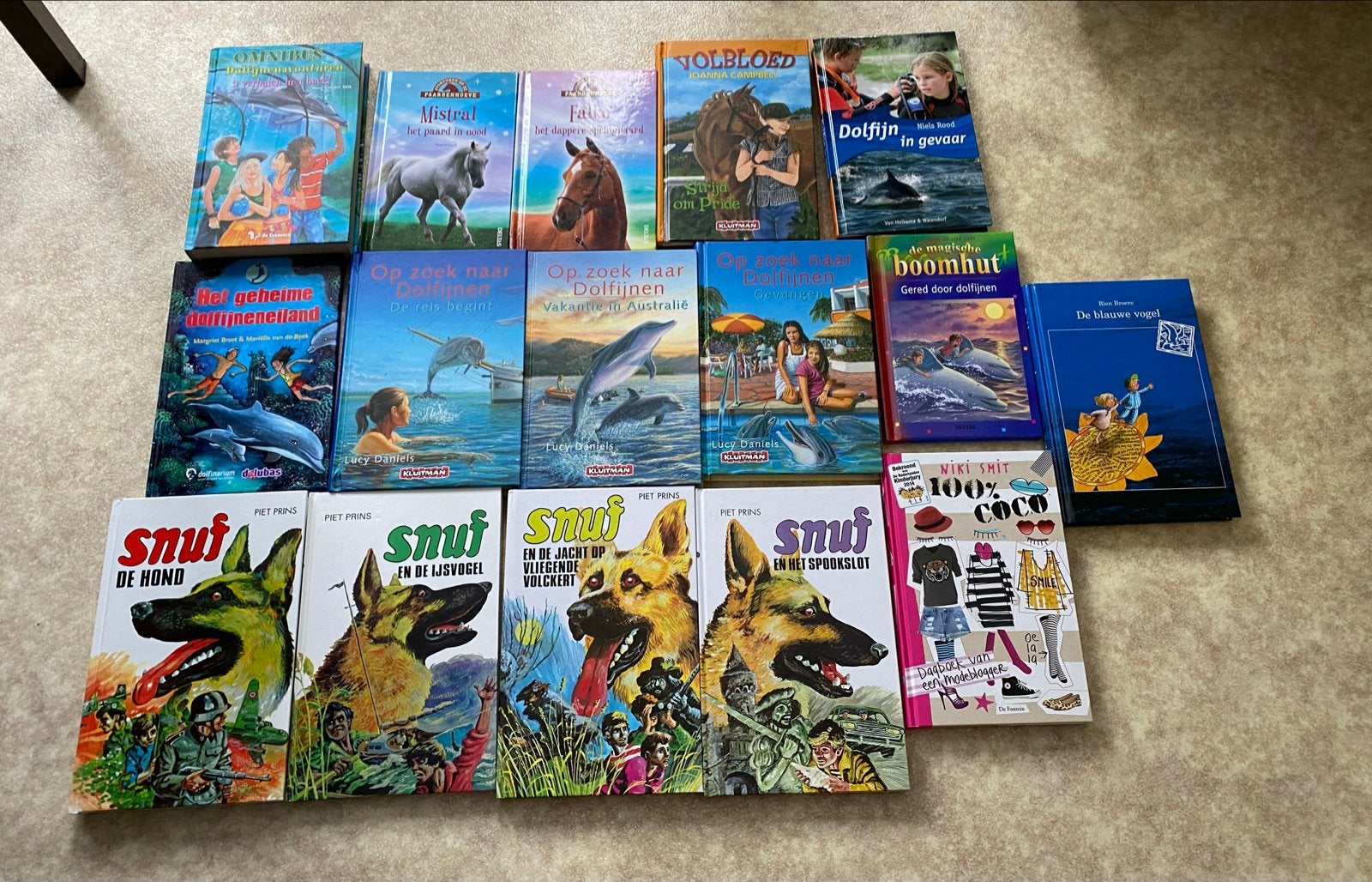 Grote collectie kinderboeken: Snuf, Dolfijnen, Paarden, Ophalen of Verzenden, Gelezen, Fictie algemeen