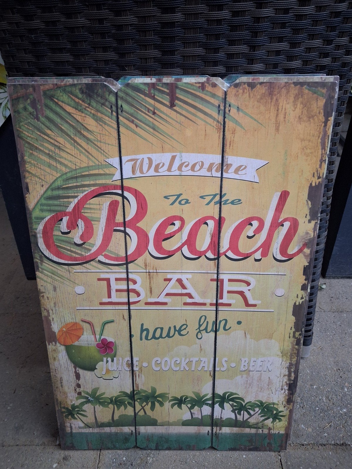 Ibiza Beach bar  Style Wandbord
38x58 cm
Hout
Let op op de, Pijls en Zonen, Verzenden, Nieuw, Nbt