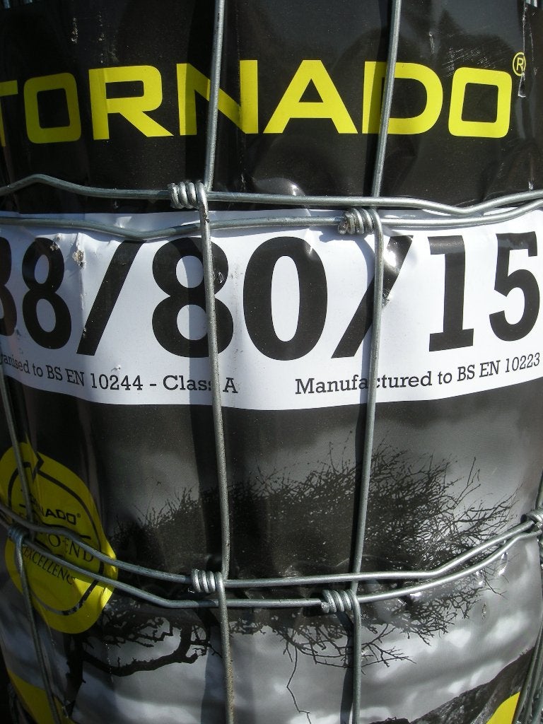 Schapengaas Tornado gaas B8-80-15 0,80m hoog 50 mtr lang, Tuin en Terras, Gaas en Draad, Ophalen, Nieuw, 20 meter of meer, Gaas