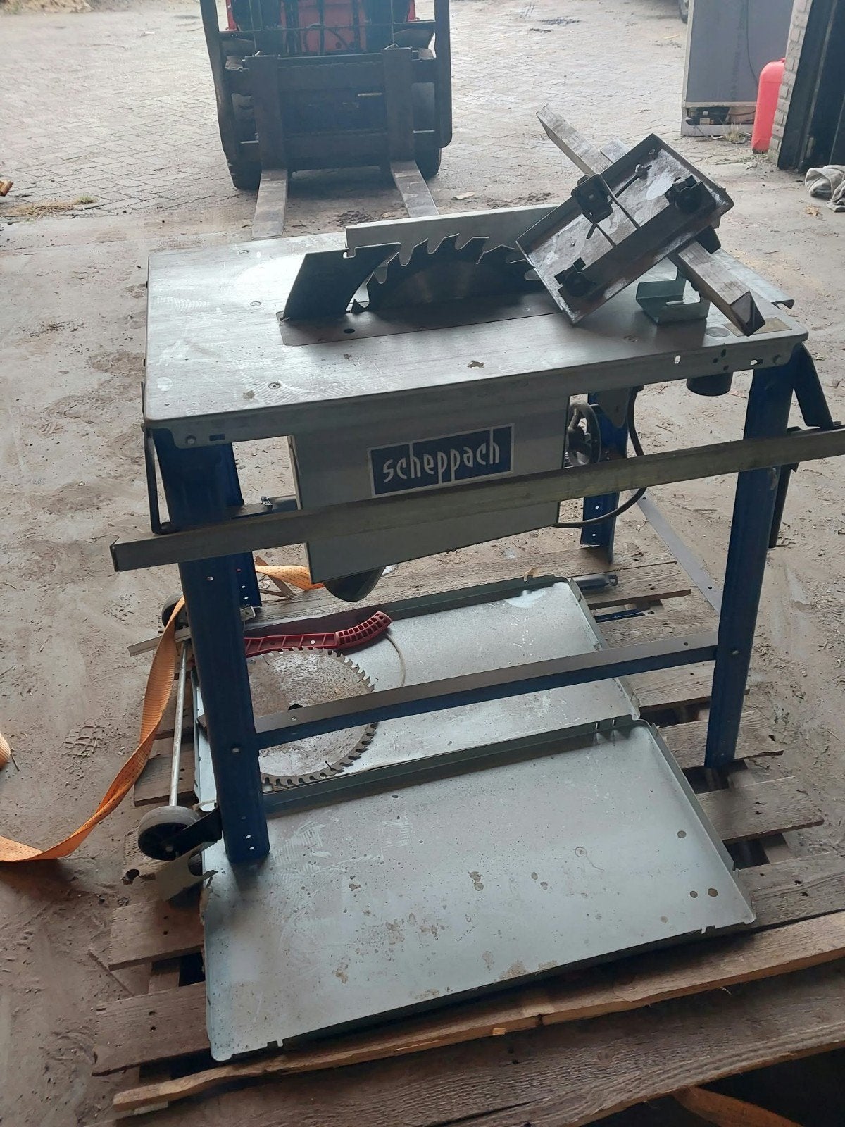 Scheppach TS310 Tafelcirkelzaag, Gebruikt, Cirkelzaag, Ophalen of Verzenden, 1200 watt of meer