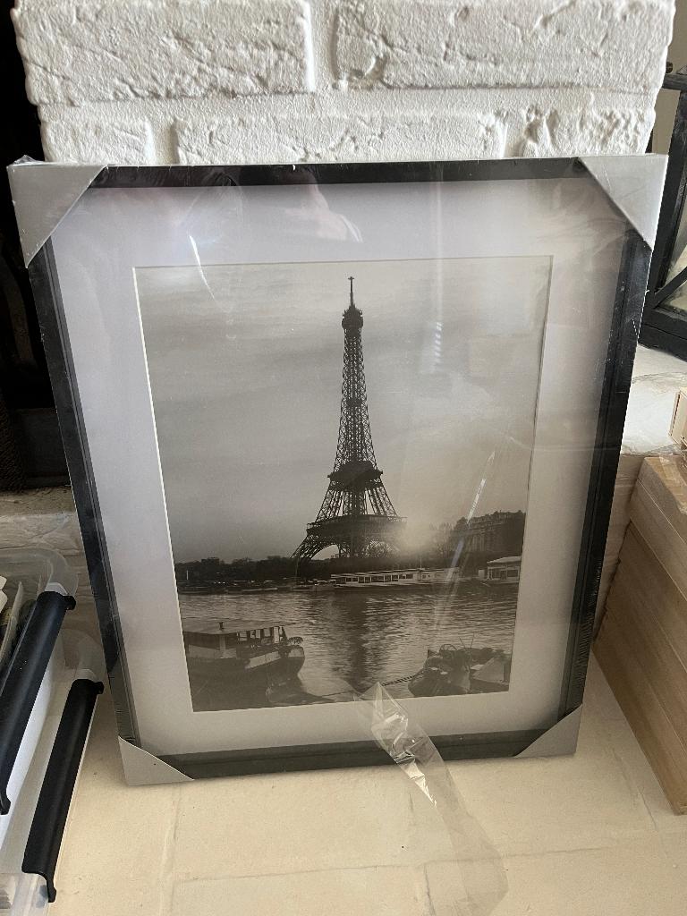 Nieuw! Leuk schilderij Parijs Eiffeltoren, Ophalen of Verzenden