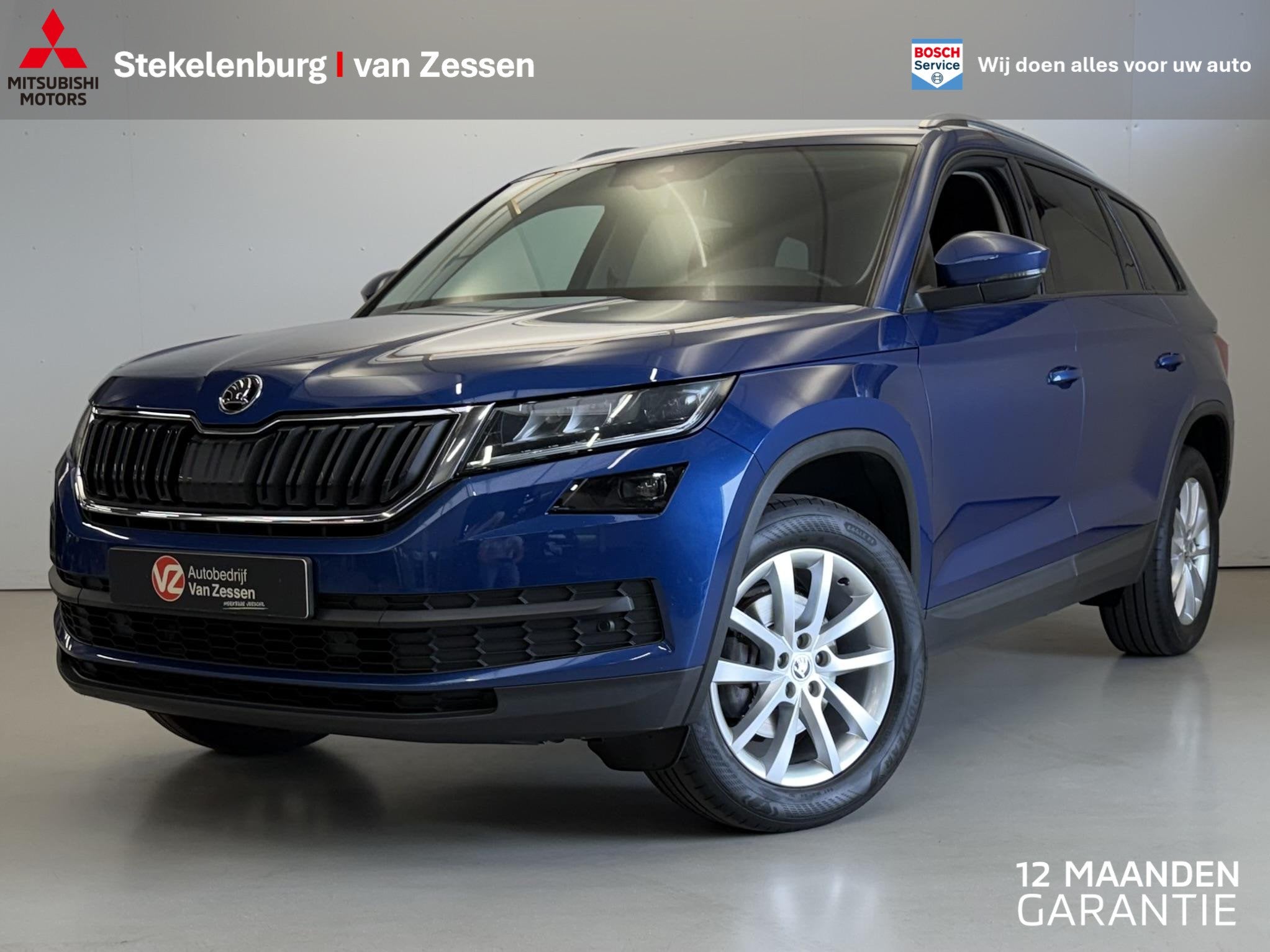 Skoda Kodiaq 1.5 TSI Business Edition 7p. | Keyless | Trekha, 12 maanden, 1525 kg, 4 cilinders, Blauw