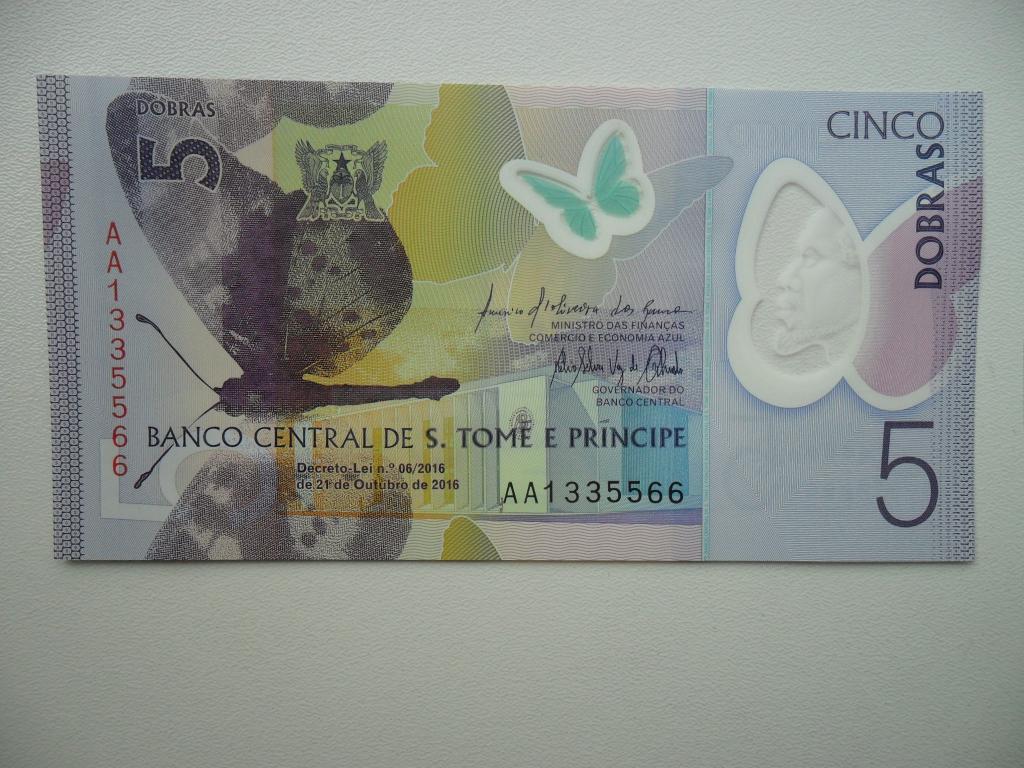 Sao Tome #70 [2016] / 5 dobras UNC, Postzegels en Munten, Bankbiljetten | Afrika, Los biljet, Overige landen, Verzenden