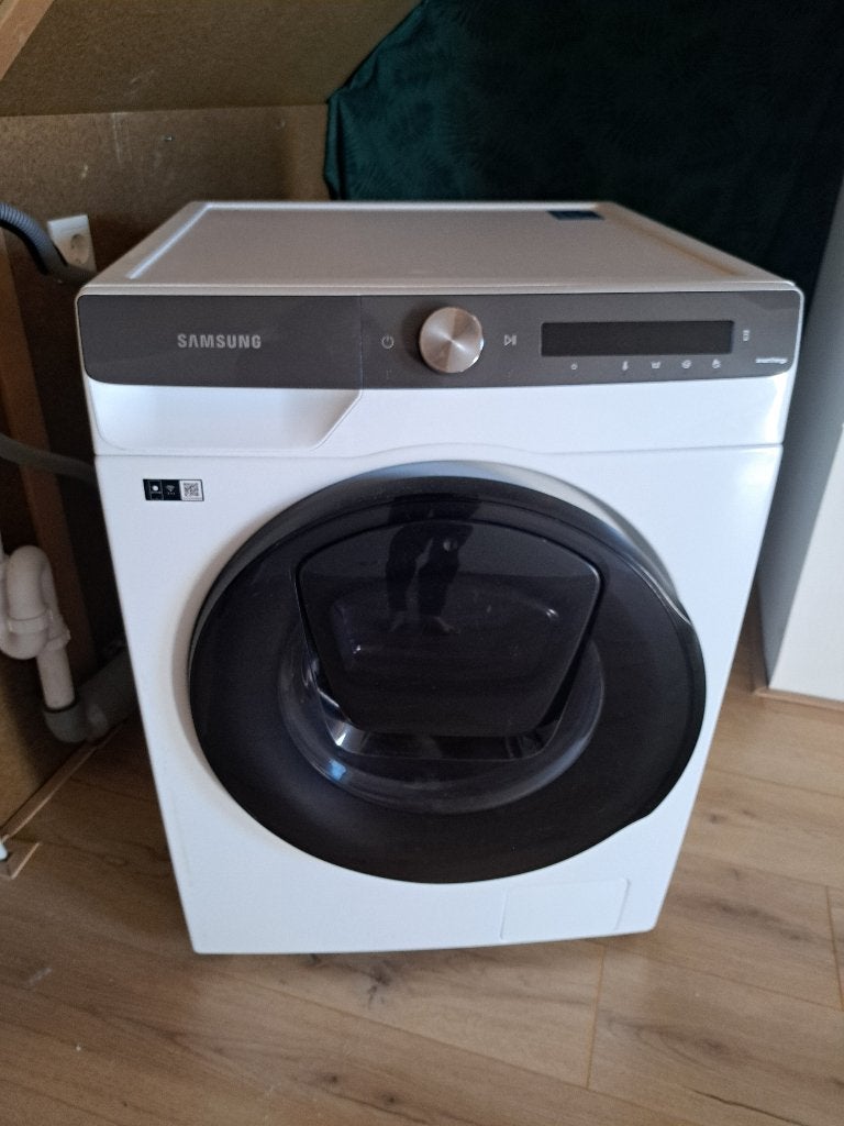 Samsung was-droogcombinatie 8 kg – weinig gebruikt!, Ophalen, 1200 tot 1600 toeren, Gebruikt, 8 tot 10 kg