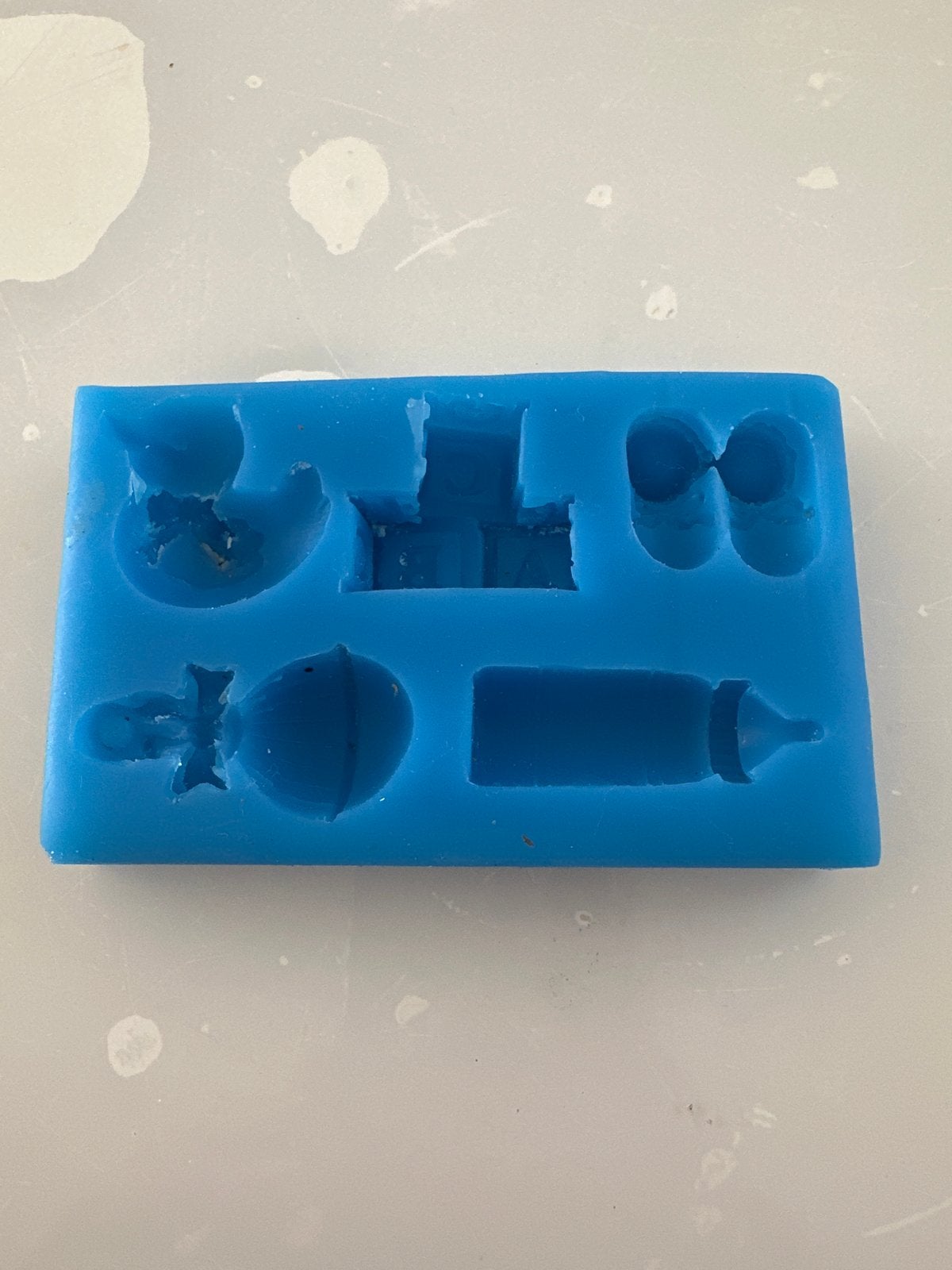 Siliconen mal baby thema/ Taart maken, Gebruikt, Overige thema's, Ophalen of Verzenden, Kunststof