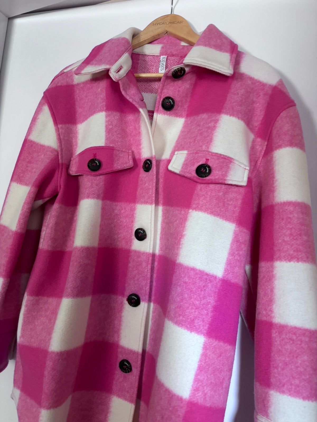 10days Amsterdam Jas - bright pink shirt-jacket maat S, ., Nieuw, Ophalen of Verzenden, .