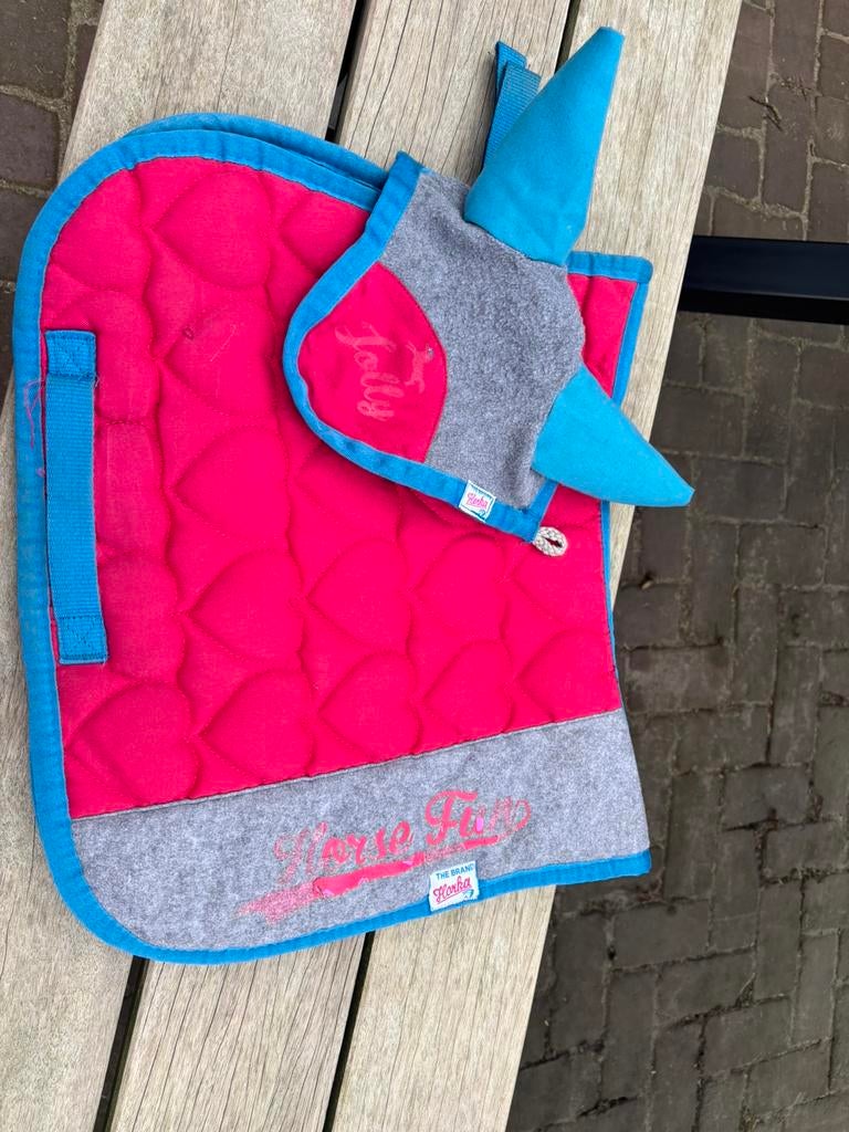 A pony zadeldek met oornetje, Dieren en Toebehoren, Shetlander/Mini, Ophalen of Verzenden, Zo goed als nieuw, Veelzijdigheidsdekje