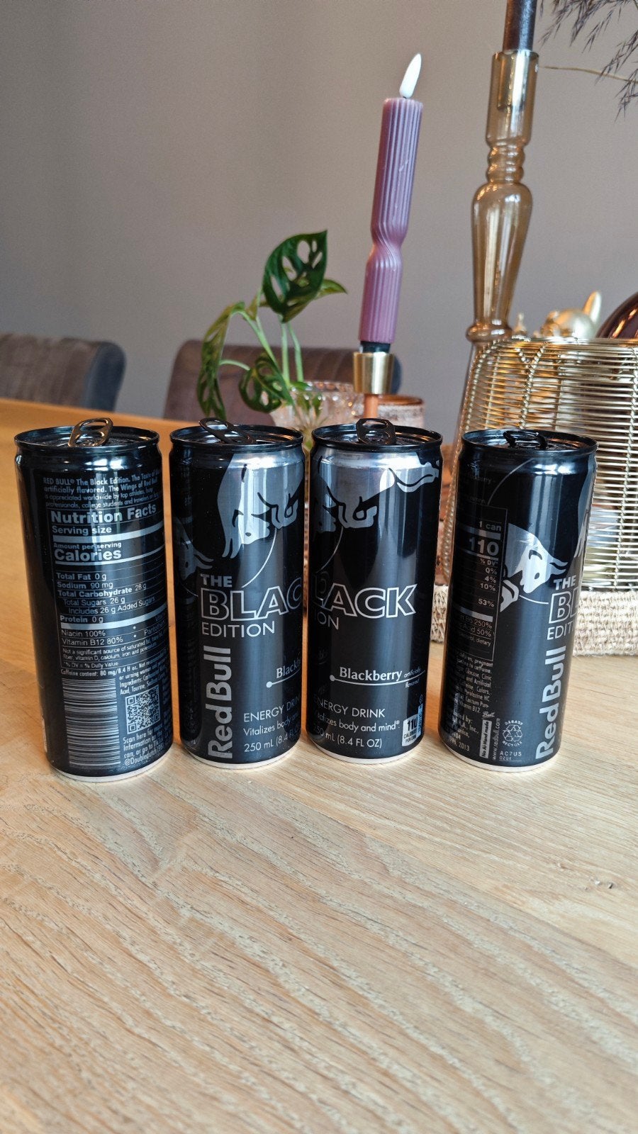 Red Bull Black Edition Blikje geopend., Ophalen of Verzenden, Gebruikt