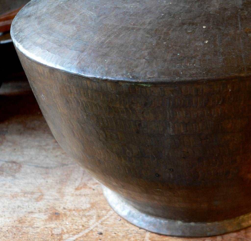Waterkruik Indonesie pot vaas kruik koper decoratie WK1 azie, Ophalen of Verzenden