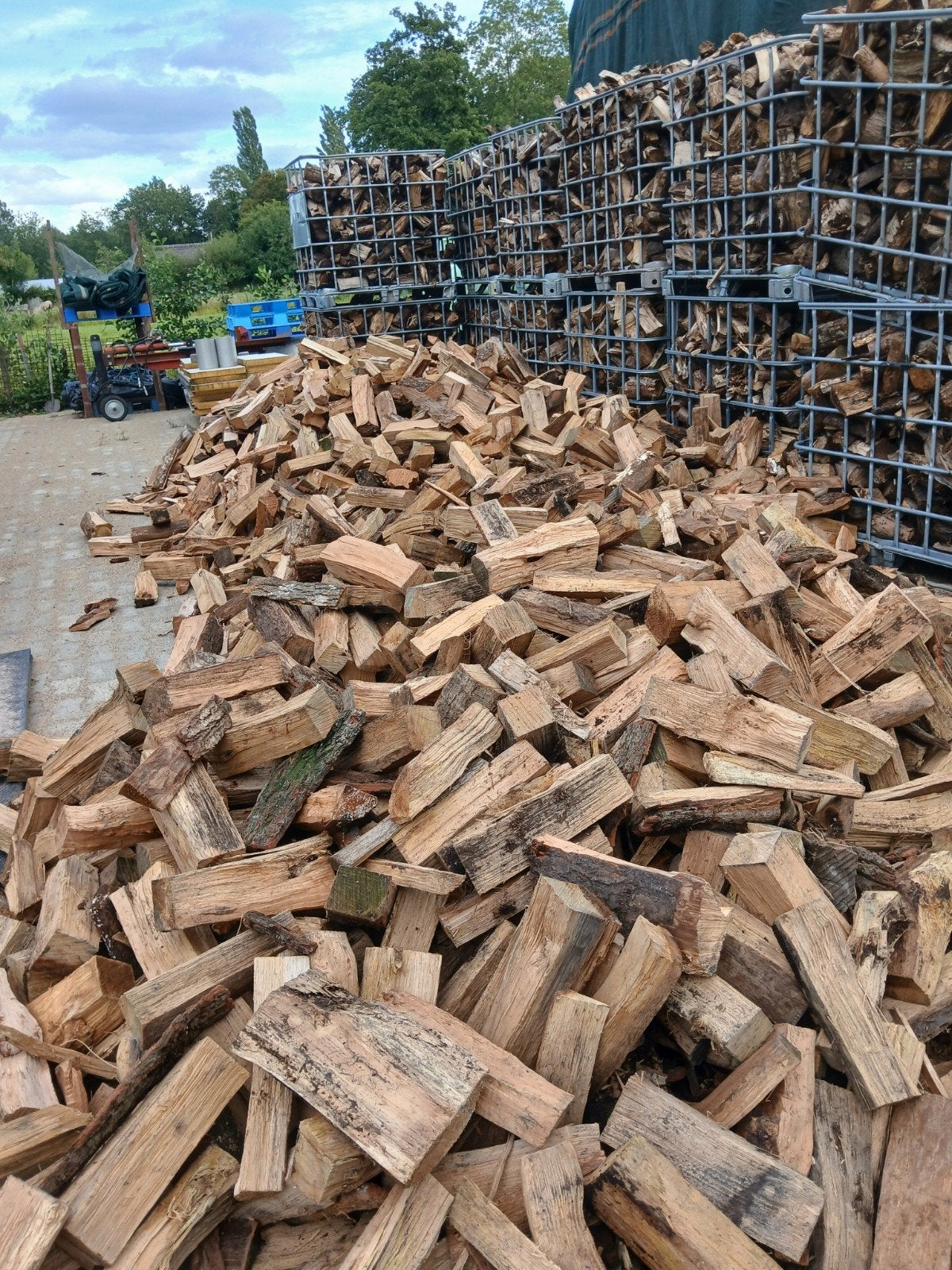 droog haardhout, Tuin en Terras, 6 m³ of meer, Ophalen of Verzenden, Eikenhout, Blokken