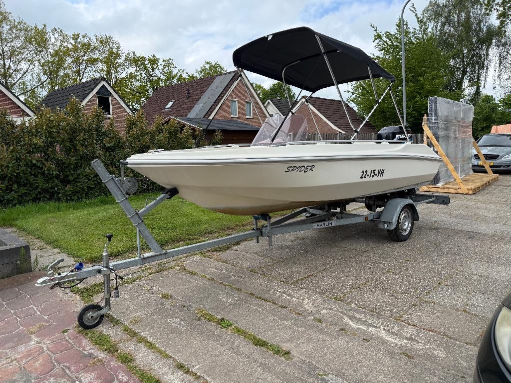 Speedboot Beekman Ultra 462 met Mercury 2T 90PK en trailer, Ophalen, Beekman, Gebruikt, .