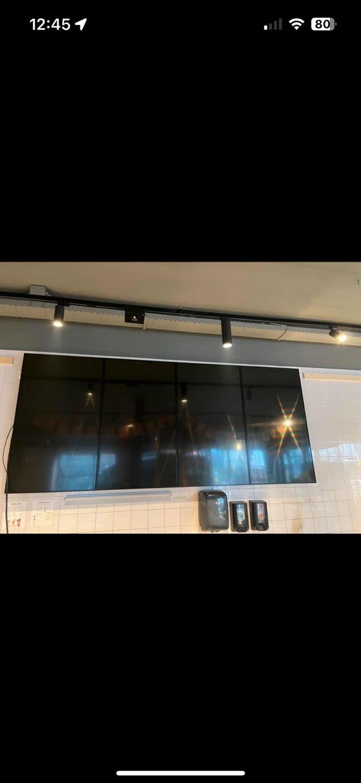 Complete set x 4 Philips Digital Signage 55 inch schermen, Audio, Tv en Foto, Televisies, Ophalen, Zo goed als nieuw
