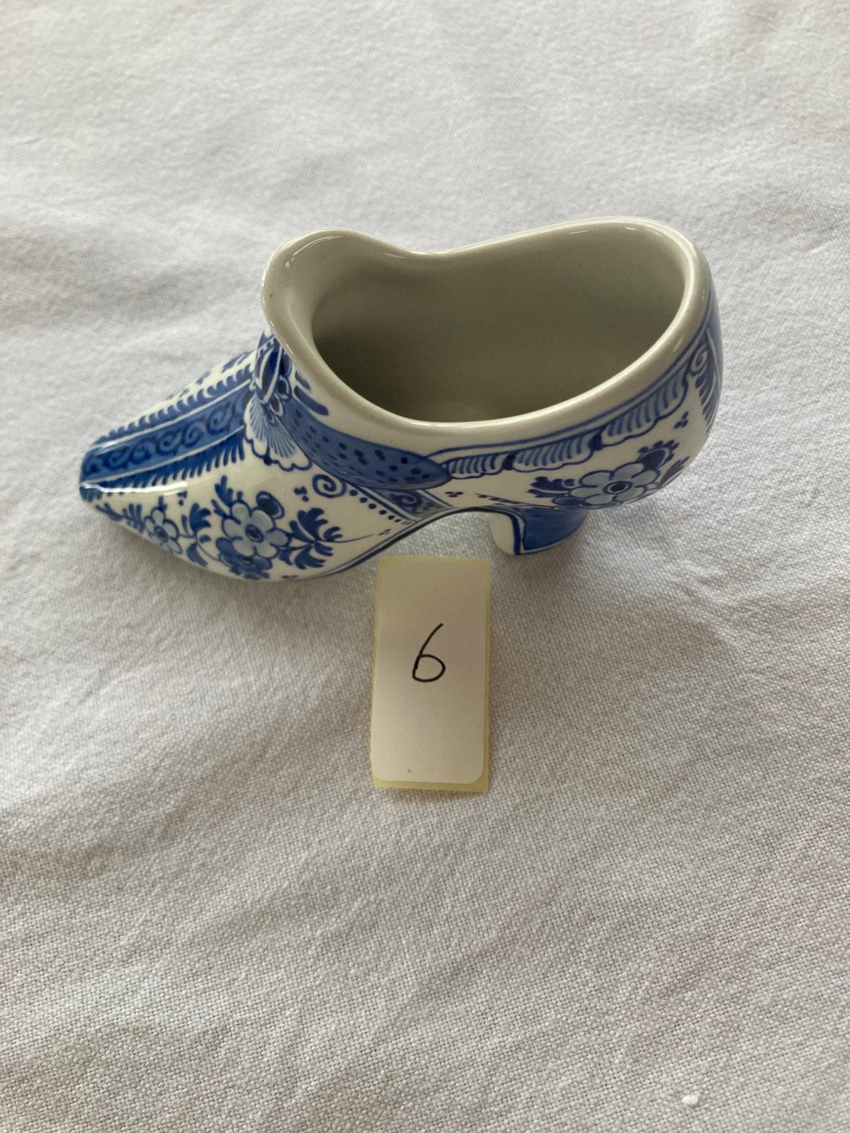 Delfts Blauw muiltje - Porceleyne Fles, Ophalen