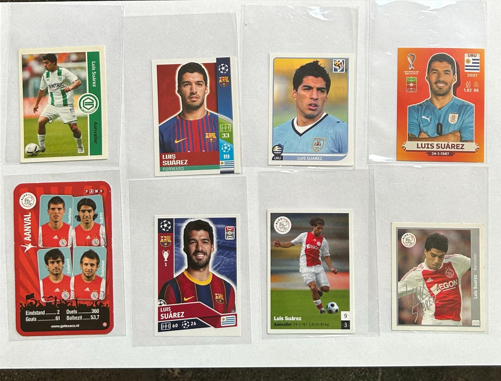 Luis Suarez zeldzame Panini en andere voetbalplaatjes, Ophalen of Verzenden, Zo goed als nieuw, Stickers en Plaatjes