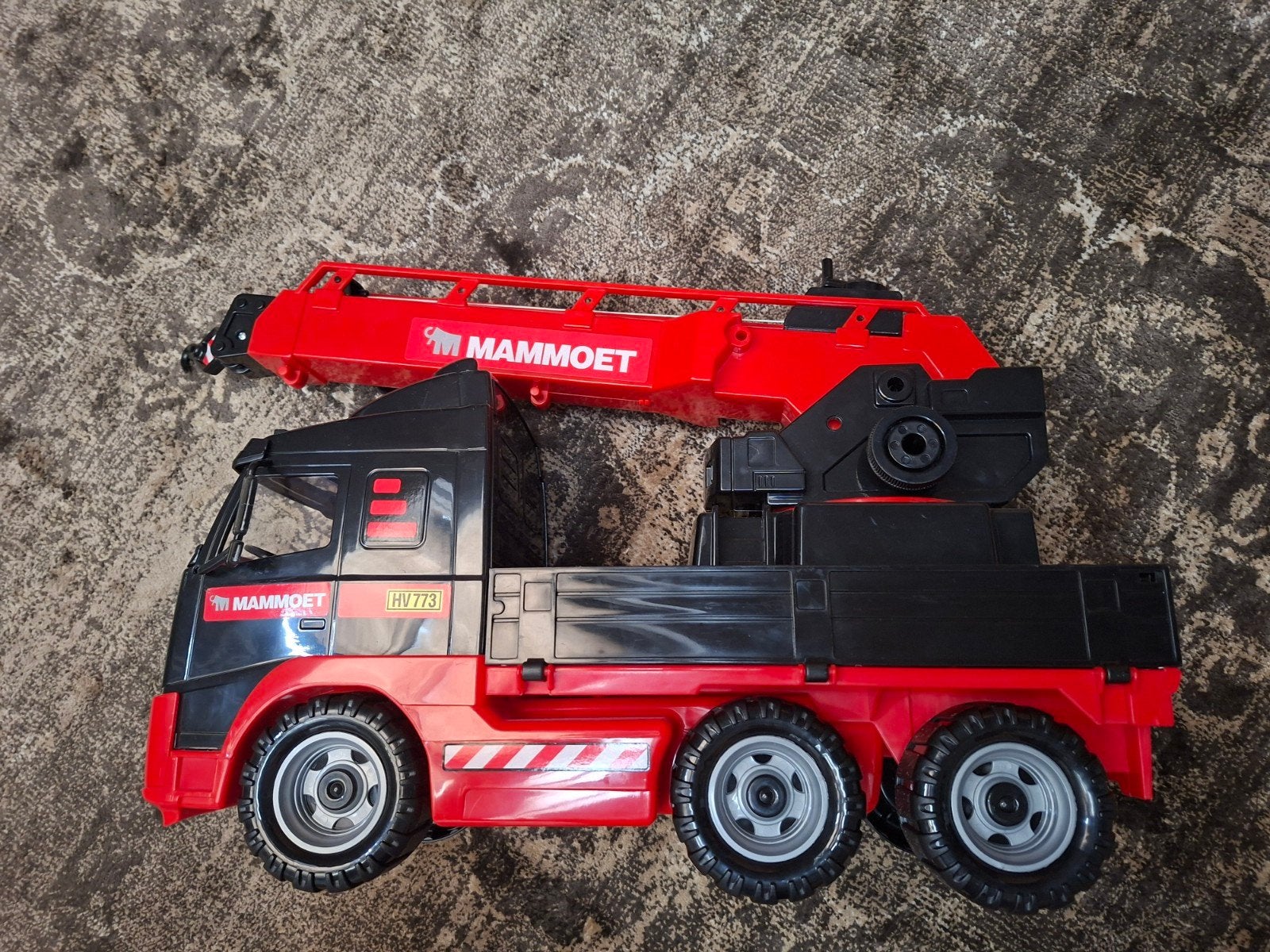 Mammoet vrachtwagen met kraan, Kinderen en Baby's, Speelgoed | Speelgoedvoertuigen, Ophalen, Zo goed als nieuw