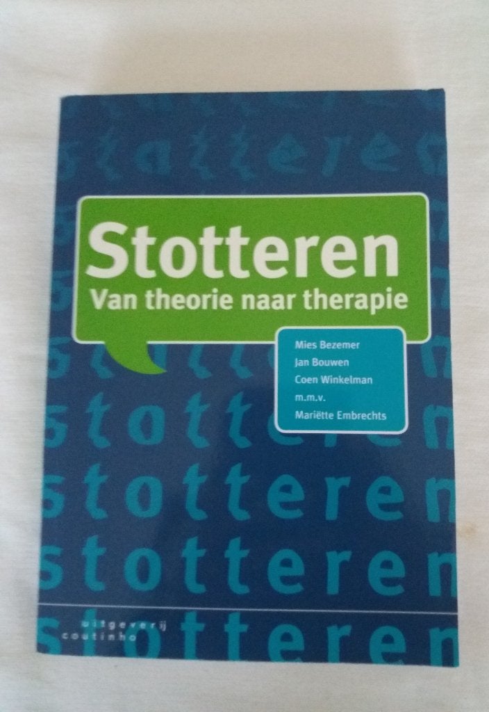 Stotteren. Mies Bezemer, Jan Bouwen, Coen Winkelman, Ophalen of Verzenden, Beta, Gelezen, HBO