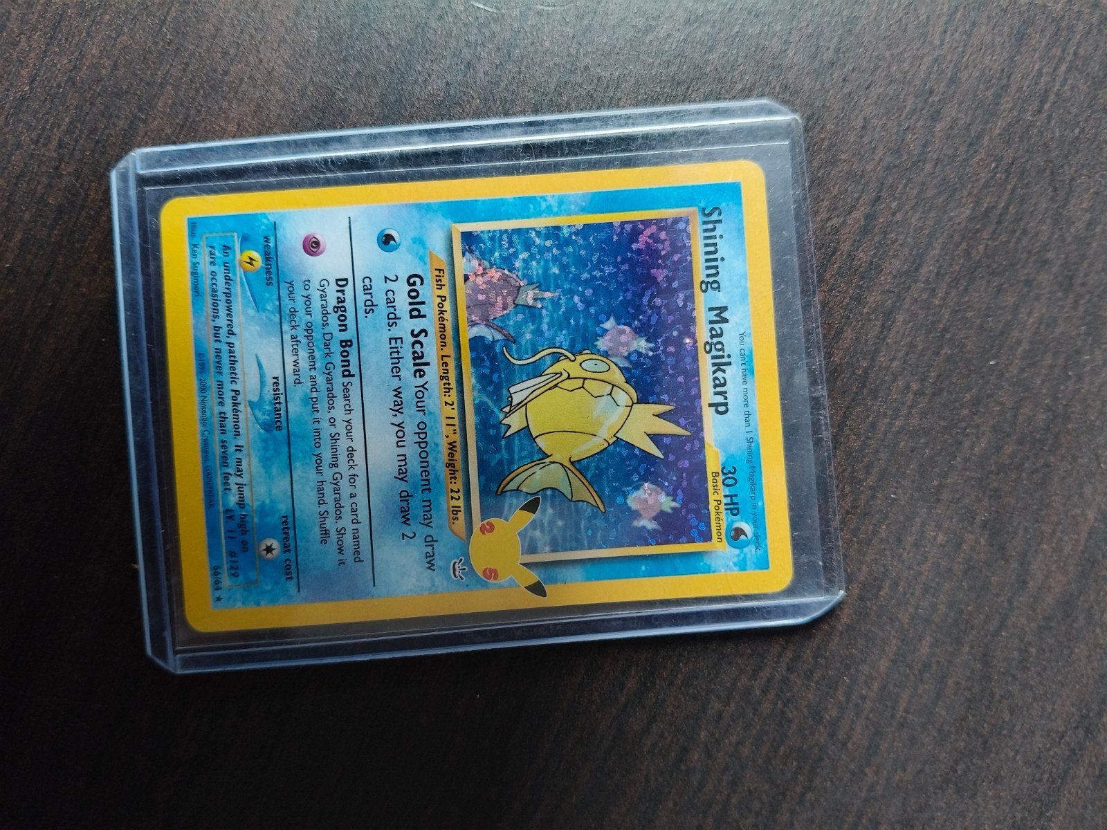 Shining Magikarp Pokémon Kaart, Ophalen of Verzenden, Zo goed als nieuw, Losse kaart, Foil