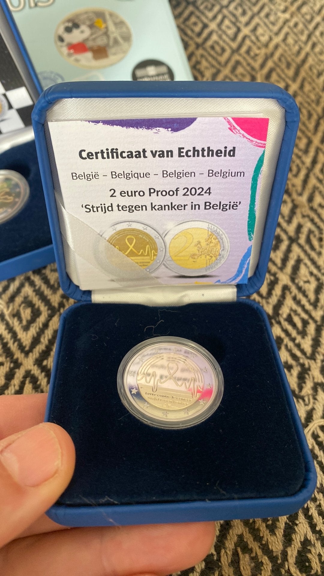 Belgie proof 2024 strijd tegen kanker, Ophalen of Verzenden, België, 2 euro
