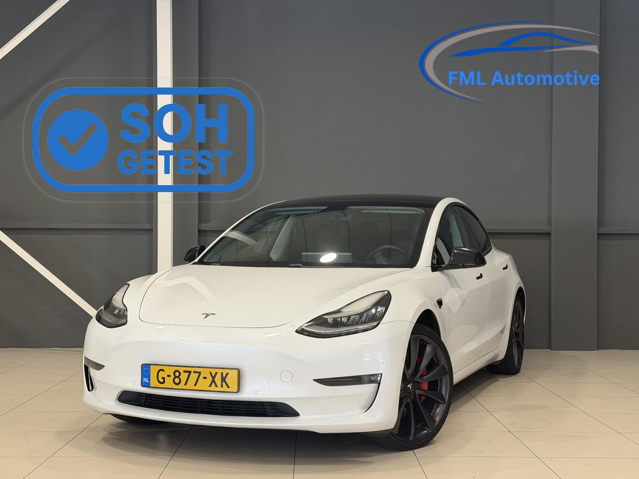 Tesla Model 3 Performance AWD 75 kWh | Performance | SOH 88%, Auto's, Automaat, Stof, 547 km, 462 pk