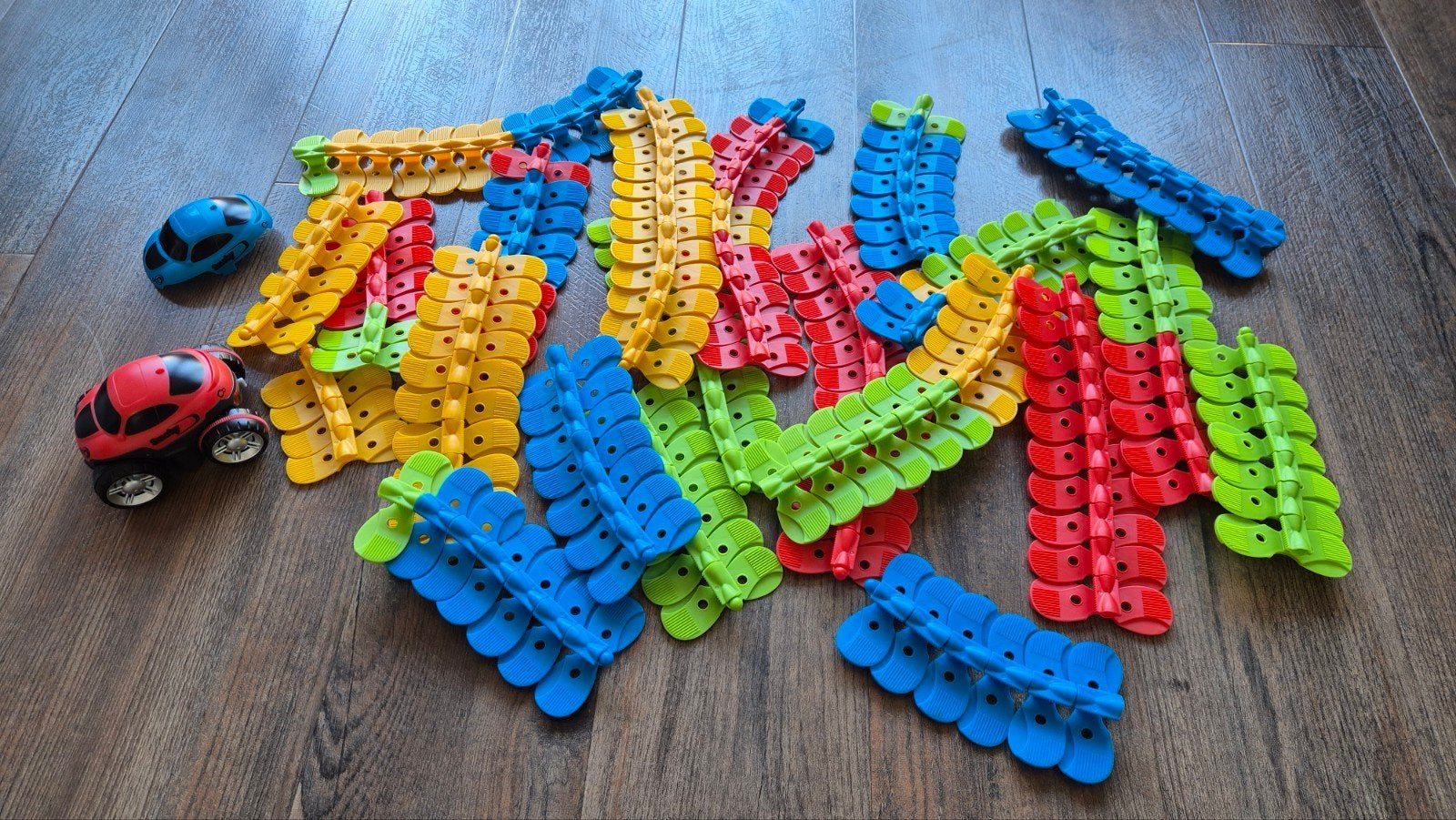 Smoby Flextreme Discovery Racebaan Set, 184dlg., Overige merken, Racebaan, Ophalen of Verzenden, Zo goed als nieuw