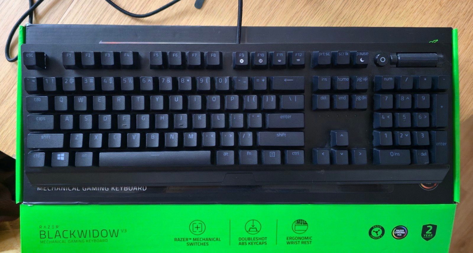 Razer BlackWidow V3 Mechanisch Gaming Toetsenbord, Computers en Software, Toetsenborden, Gaming toetsenbord, Ophalen of Verzenden